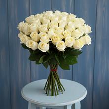 Букет 51 Белая роза Эдлесс Лав в Шохово