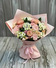 Букет цветов из:  Гвоздики, Розы и Хризантемы в Шохово