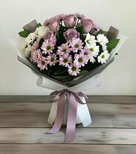 Букет цветов из:  Хризантемы и Розы в Шохово