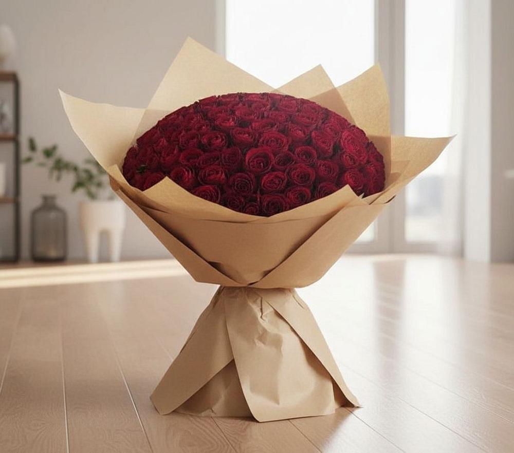 Букет 101 Красная роза в Шохово