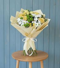 Букет цветов из:  Хризантемы и Розы в Шохово