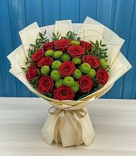 Букет цветов из:  Розы и Хризантемы #REPLACE_PRED# Шохово