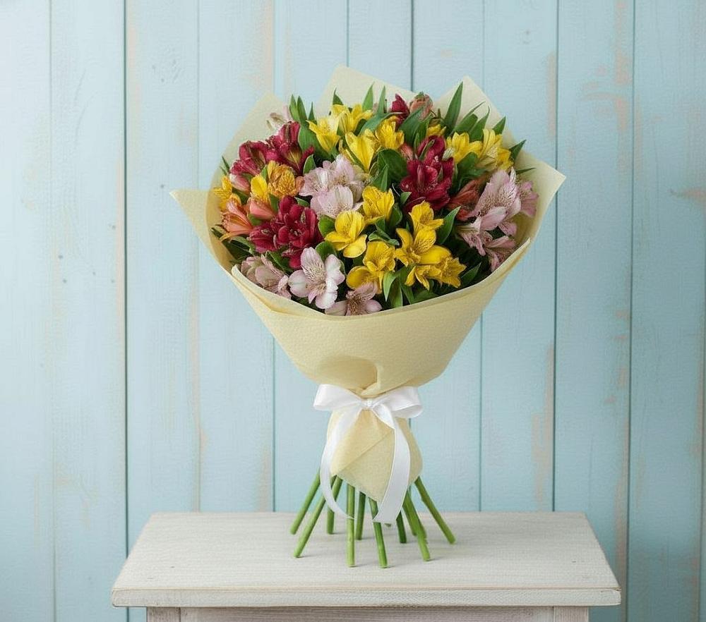 Букет цветов из: Альстромерии в Шохово